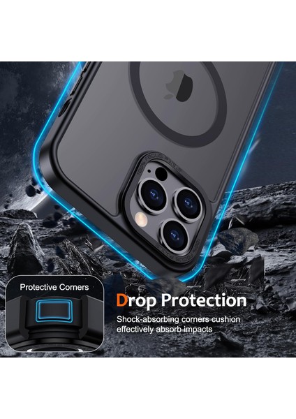 Iphone 15 Pro Uyumlu Kılıf Kamera Koruyuculu Magsafe Sarj Destekli Sağlam Mat Saydam Kapak fırsatları