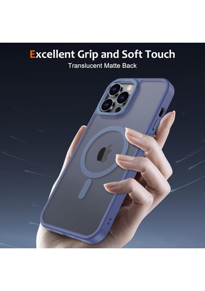 Iphone 15 Pro Uyumlu Kılıf Kamera Koruyuculu Magsafe Sarj Destekli Sağlam Mat Saydam Kapak indirimleri