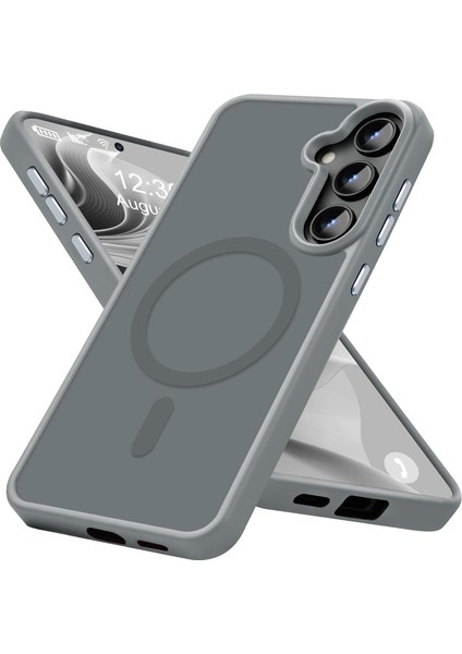 Samsung Galaxy S23 Uyumlu Kılıf Kamera Koruyuculu Magsafe Sarj Destekli Sağlam Saydam Kapak