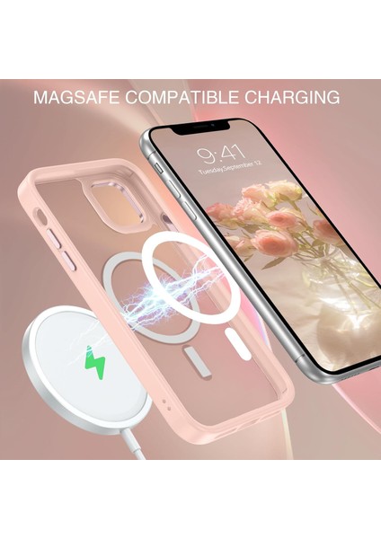 Iphone 12 Uyumlu Kılıf Kamera Koruyuculu Magsafe Sarj Destekli Sağlam Renkli Buton Mat Saydam Kapak fiyatları