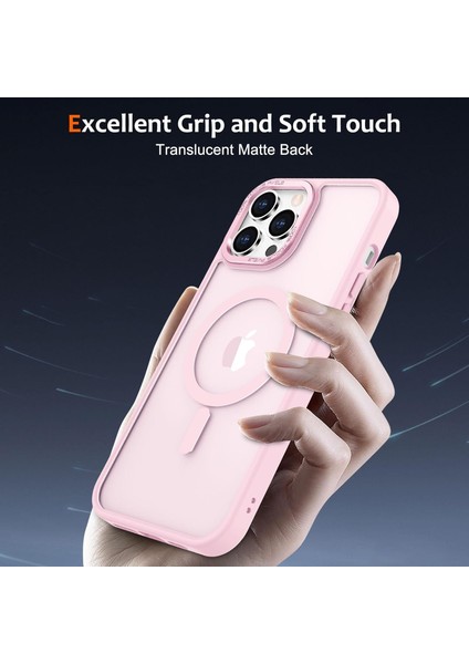 Iphone 15 Pro Uyumlu Kılıf Kamera Koruyuculu Magsafe Sarj Destekli Sağlam Mat Saydam Kapak indirimleri