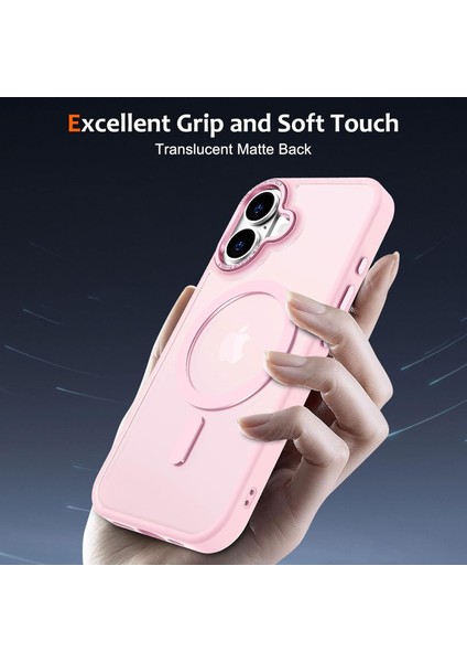 Iphone 16 Plus Uyumlu Kılıf Kamera Koruyuculu Magsafe Sarj Destekli Sağlam Mat Saydam Kapak indirimleri