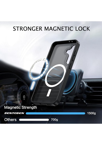 Samsung Galaxy S23 Fe Uyumlu Kılıf Kamera Koruyuculu Magsafe Sarj Destekli Sağlam Saydam Kapak modelleri