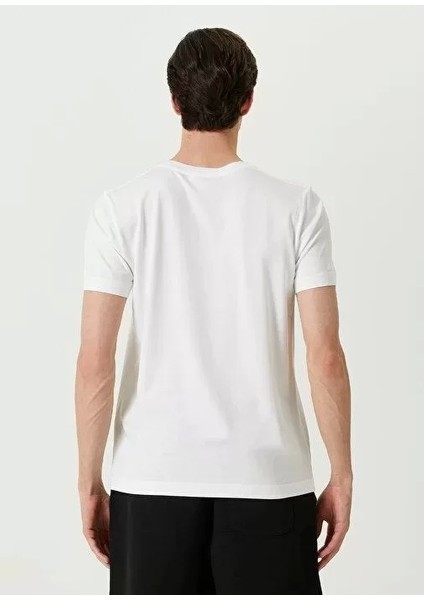 Basic Bisiklet Yaka Regular T-Shirt - Beyaz