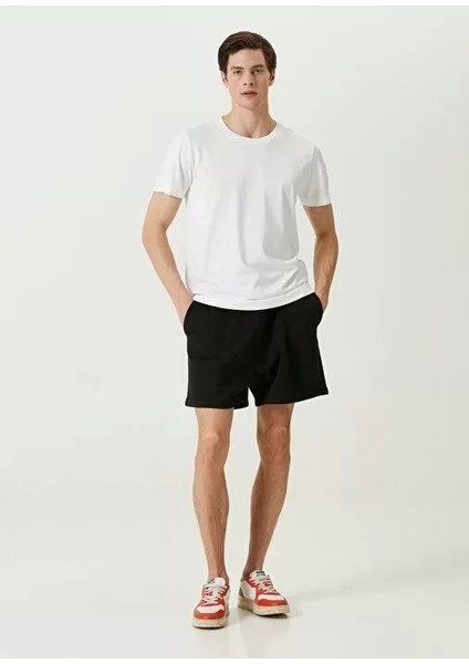 Basic Bisiklet Yaka Regular T-Shirt - Beyaz