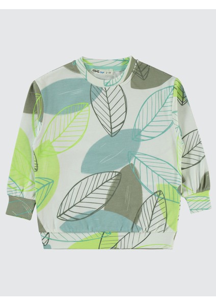 Erkek Çocuk Sweatshirt 2-5 Yaş Açık Çağla Yeşili