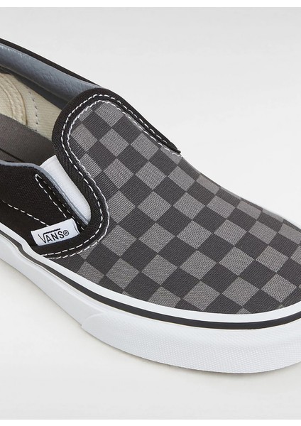 Siyah - Gri Kız Çocuk Yürüyüş Ayakkabısı VN000ZBUEO01-UY Classic Slip-On