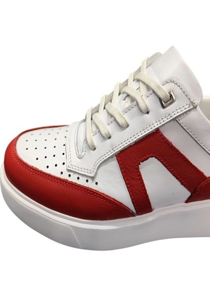Deri Beyaz Spor Ayakkabı indirimleri