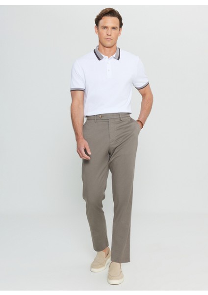 Normal Bel Normal Paça Slim Fit Vizon Erkek Pantolon ACE001252091_VIZ