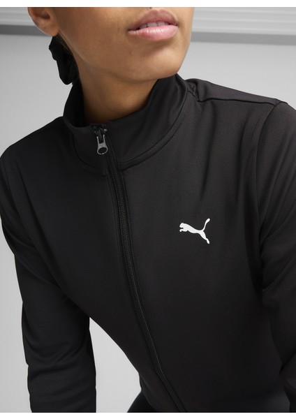 52612201 W Puma Strong Full Zıp Pum Siyah Dik Yaka Normal Bel Regular Fit Kadın Zip Ceket fiyatları