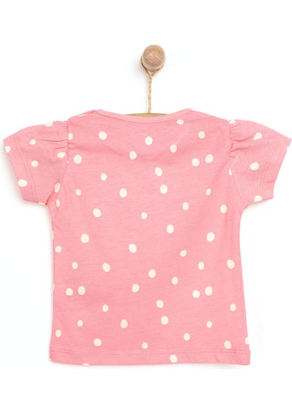 Basic Kız Happy Desenli T-Shirt Kız Bebek