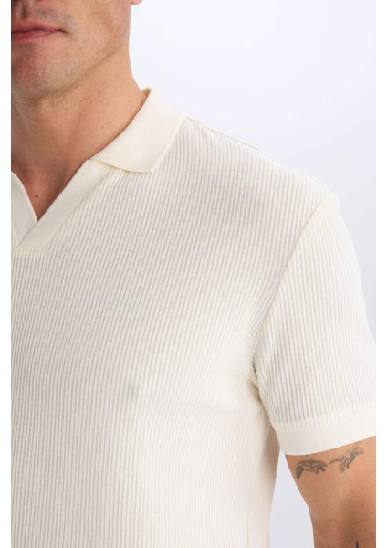 Regular Fit Kısa Kollu Pilise Polo Tişört B6382AX25SP