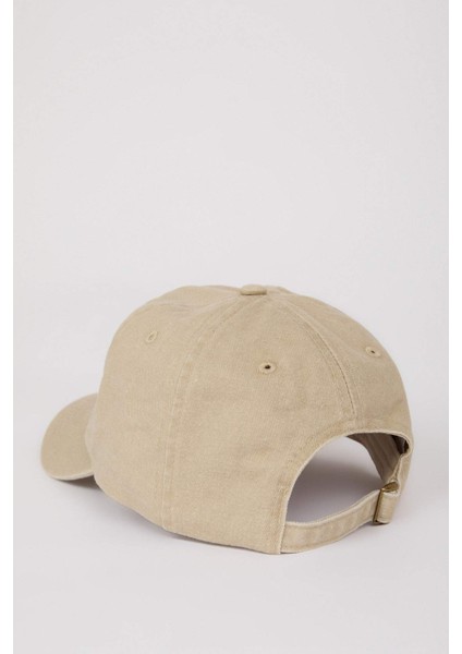 Erkek Nakışlı Jean Cap Şapka Z3444AZ25SM