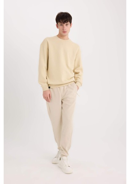Slim Fit Dar Kesim Fermuar Cepli Pike Eşofman Altı D5258AX25SP
