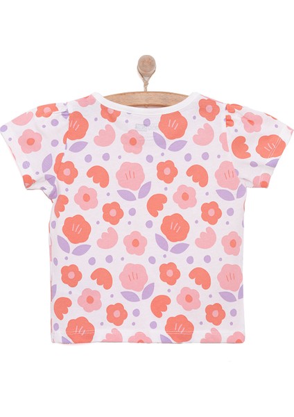 Basic Kız Çiçek Desenli T-Shirt Kız Bebek fiyatları