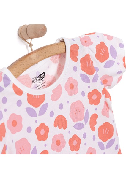 Basic Kız Çiçek Desenli T-Shirt Kız Bebek modelleri
