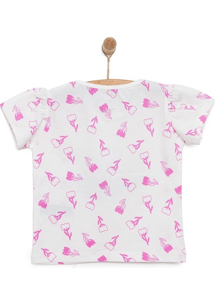 Basic Kız Lale Desenli T-Shirt Kız Bebek modelleri