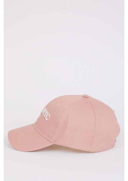 Kadın Etiket Baskılı Dokuma Beyzbol Basketbol Şapkası D9477AX25SM fırsatları