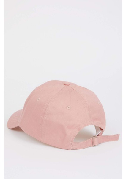 Kadın Etiket Baskılı Dokuma Beyzbol Basketbol Şapkası D9477AX25SM indirimleri