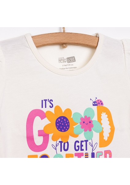 Basic Kız Flamingo Baskılı T-Shirt Kız Bebek