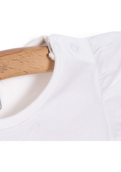 Basic Kız Kelebek Baskılı T-Shirt Kız Bebek