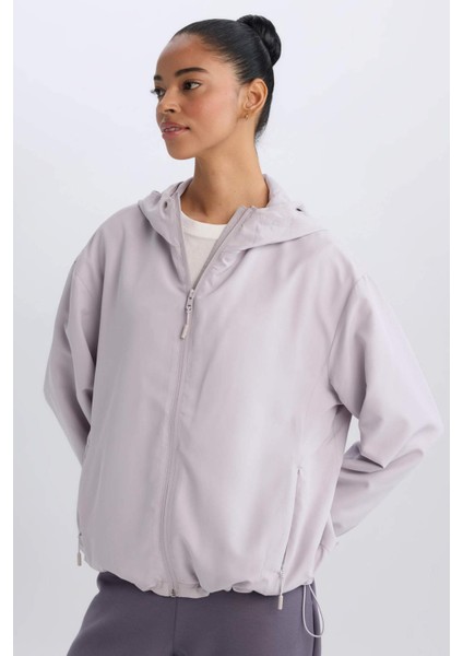 fit Su Itici Regular Fit Kapüşonlu Fermuarlı MONT D6086AX25SP