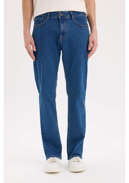 Diago Comfort Fit Rahat Kalıp Yüksek Bel Geniş Paça Jean Pantolon E3324AX25SP
