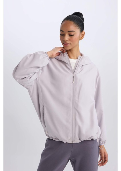 fit Su Itici Regular Fit Kapüşonlu Fermuarlı MONT D6086AX25SP