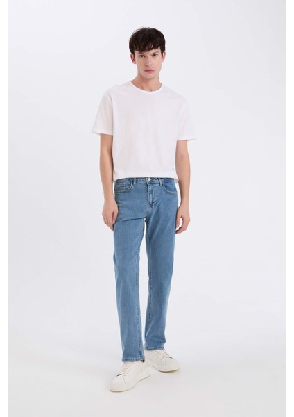 Sergio Regular Fit Normal Kalıp Normal Bel Boru Paça Jean Pantolon E3322AX25SP