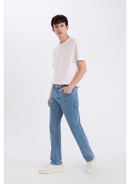 Sergio Regular Fit Normal Kalıp Normal Bel Boru Paça Jean Pantolon E3322AX25SP