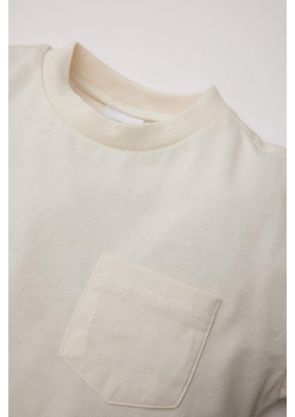 Erkek Bebek Bisiklet Yaka Basic Düz Kısa Kollu Tişört B7005A525SM fiyatları