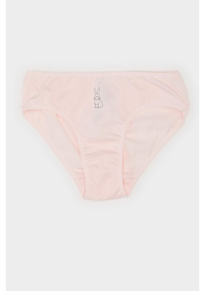 Kız Çocuk Desenli 3'lü Slip Külot E7068A825SP