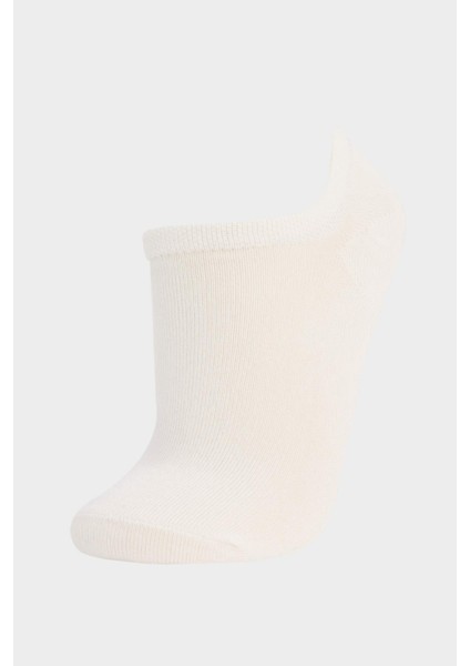 Kadın 3'lü Pamuklu Sneaker Çorap E2086AXNS