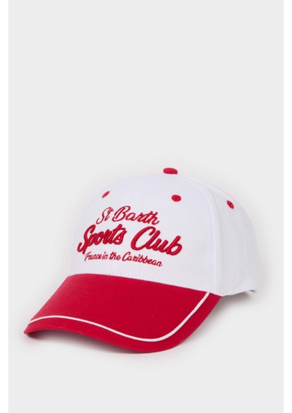 Kadın Etiket Baskılı Dokuma Beyzbol Basketbol Şapkası D7994AX25SM