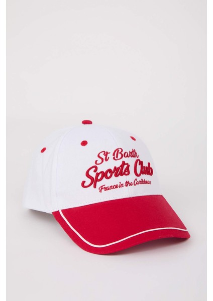 Kadın Etiket Baskılı Dokuma Beyzbol Basketbol Şapkası D7994AX25SM fiyatları