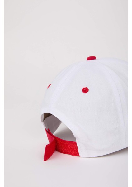 Kadın Etiket Baskılı Dokuma Beyzbol Basketbol Şapkası D7994AX25SM indirimleri