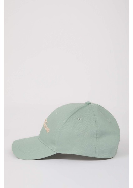 Kadın Etiket Baskılı Dokuma Beyzbol Basketbol Şapkası D7989AX25SM modelleri