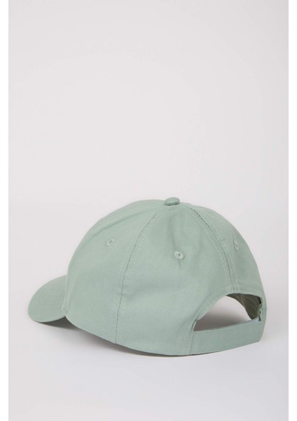 Kadın Etiket Baskılı Dokuma Beyzbol Basketbol Şapkası D7989AX25SM fırsatları