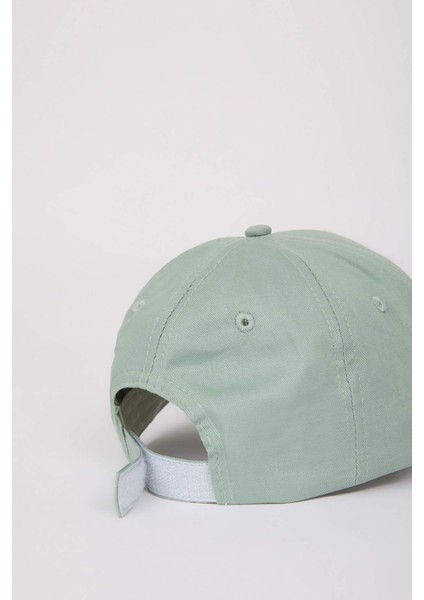 Kadın Etiket Baskılı Dokuma Beyzbol Basketbol Şapkası D7989AX25SM indirimleri