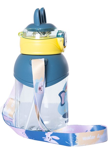 Pipetli Su Matarası 650 ml Mavi fiyatları