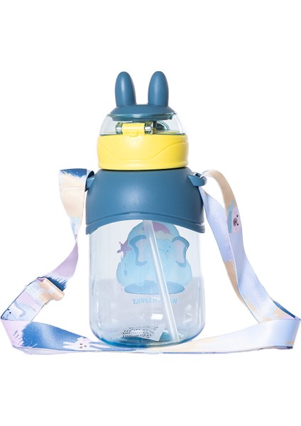 Pipetli Su Matarası 650 ml Mavi modelleri