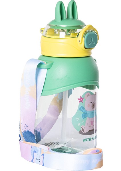 Pipetli Su Matarası 650 ml Yeşil fiyatları