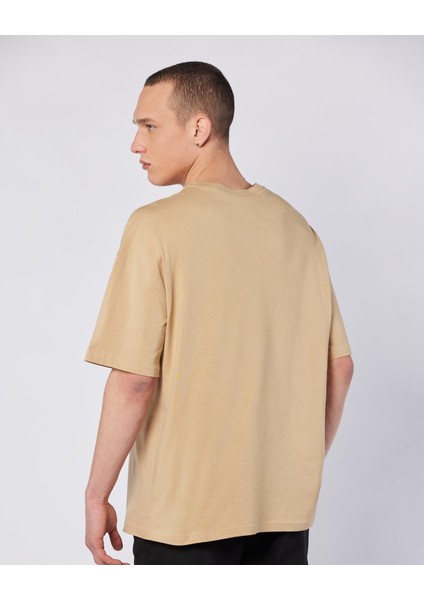 Tarsty Tee Erkek Bej Comfort Fit Tişört
