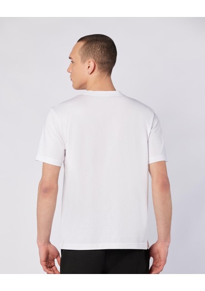 Glabu Tur Erkek Beyaz Regular Fit Tişört