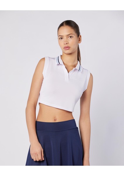 Elegance Polo Tank Kadın Beyaz Regular Fit Atlet fiyatları