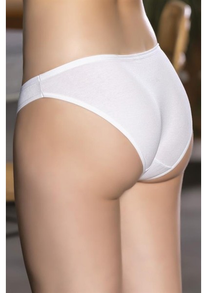 Pamuklu Slip Külot Beyaz (BRF2964)