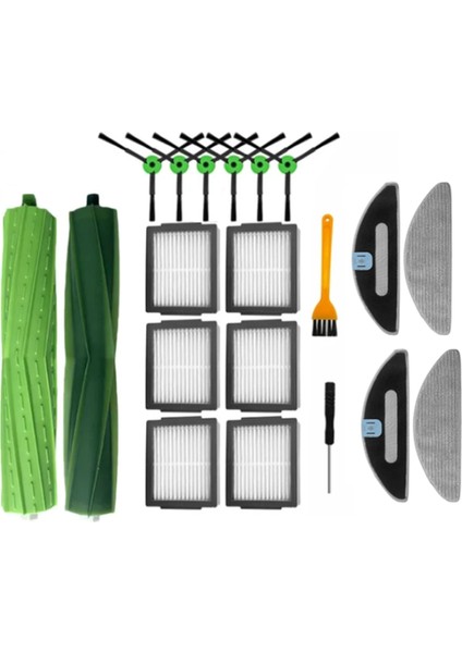 Irobot Roomba Combo I5 / I5+ / J5 / J5 + Robot Süpürge Yedek Parçaları Ana Yan Fırça Hepa Filtre Paspas Pedleri (Yurt Dışından)
