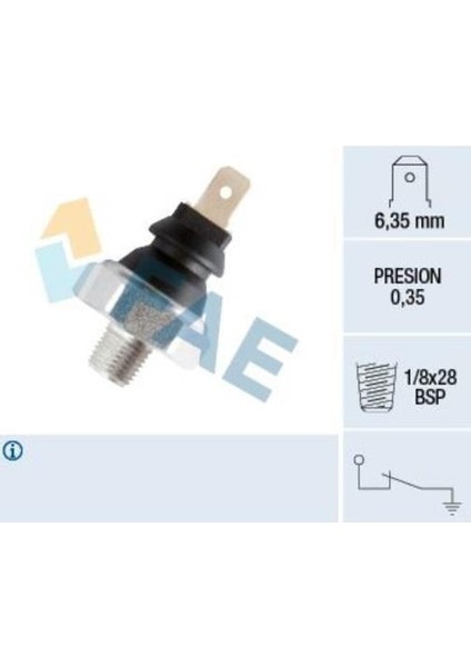 YAĞ MÜŞÜRÜ (0.35 BAR) (1/8X28 BSP) (KONİK İNCE DİŞ)