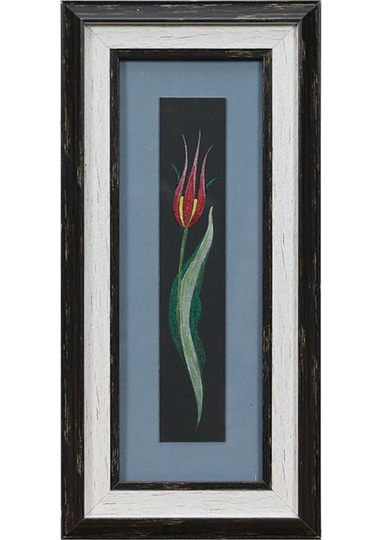 El Işçiliği Suluboya Tablo 16 x 33 cm - 6208