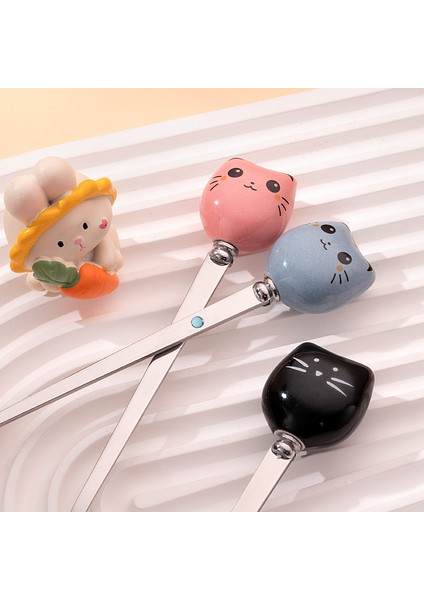 Yeni Çizgi Film Serisi Çocuklar Seramik Saplı Paslanmaz Çelik Kaşık (Yurt Dışından) fiyatları